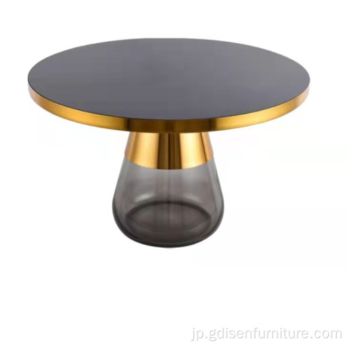 レプリカガラスのトップカサブランカバラスゴールドスマートコーヒーテーブル